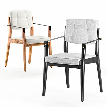 Espada Dining Armchair: Stylish and Comfortable 3D model image 1 