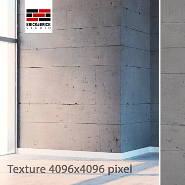 Seamless Concrete Texture 3D model image 1 