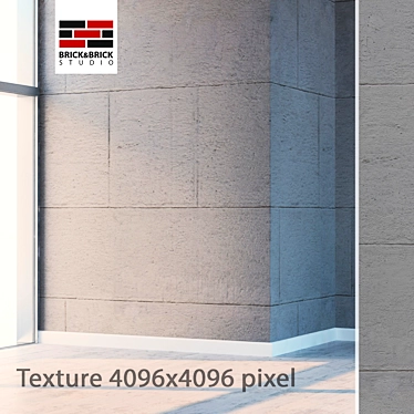 Seamless Detailed Concrete Texture 3D model image 1 