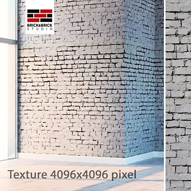 High-Detail Seamless Brick Texture 3D model image 1 