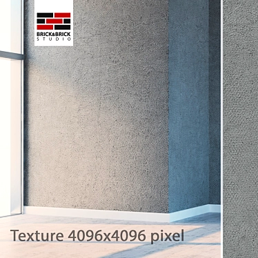 Seamless Plaster: High Detail 3D Texture 3D model image 1 