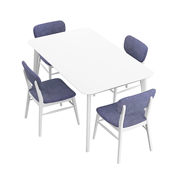  Elegant Foldable Table-Chair Set 3D model image 1 