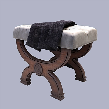 Title: Modern Wooden Bench Furniture 3D model image 1 