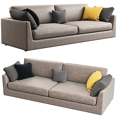PHOENIX Sofa - Luxurious Comfort in a Stylish Design 3D model image 1 
