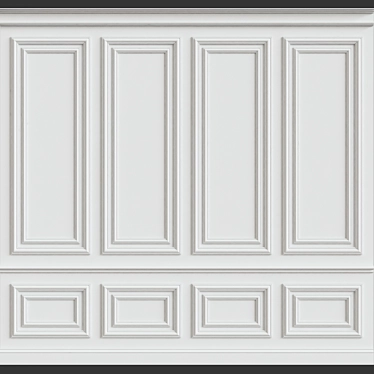 Elegant Wall Moulding: Transform Your Space 3D model image 1 