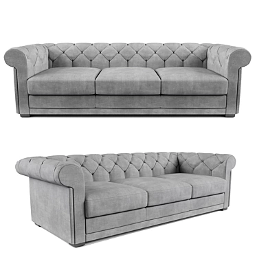 Modern Vintage Fabric Sofa by Natuzzi 3D model image 1 
