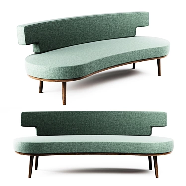 Modern Leta Avoks Sofa 3D model image 1 