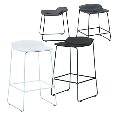 Sleek Last Minute Stool 3D model image 1 