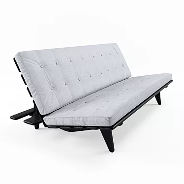  Brazilian Hauner Sofa - Stylishly Crafted Comfort 3D model image 1 