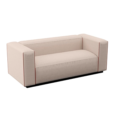 Elegant Modern Grey Sofa 3D model image 1 