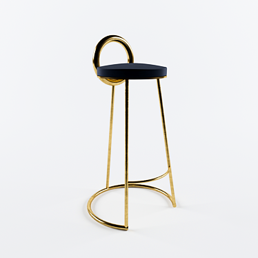 Classic Bar Stool - Sleek and Stylish 3D model image 1 