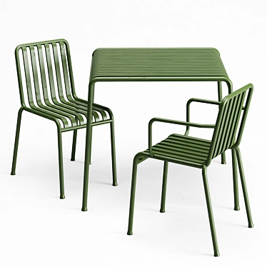 Modern Outdoor Furniture Set 3D model image 1 