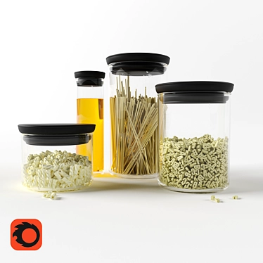 Deluxe Kitchen Pasta Set 3D model image 1 