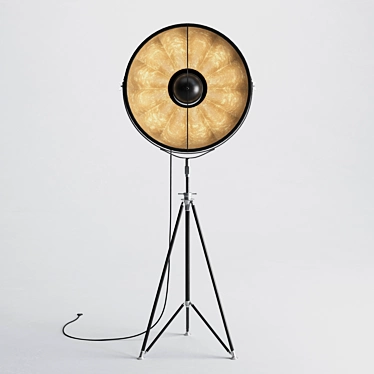 Fortuny® Swivel Tripod Floor Lamp 3D model image 1 