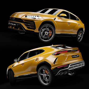 Lamborghini URUS TurboSmooth 3D Model 3D model image 1 