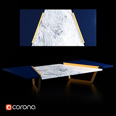 Modern Italian Small Table: Pangea 3D model image 1 