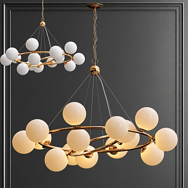Elegant Luft Chandelier for Stunning Illumination 3D model image 1 