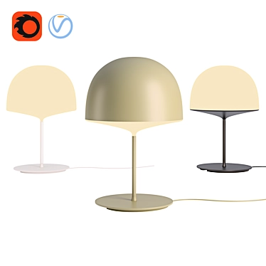 Cheshire Table Lamp: Minimalist Elegance 3D model image 1 