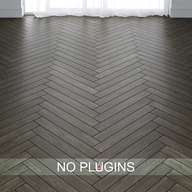 Premium Oak Wood Parquet Tiles 3D model image 1 