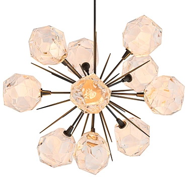 Glamourous Gem Pendant Lamp 3D model image 1 