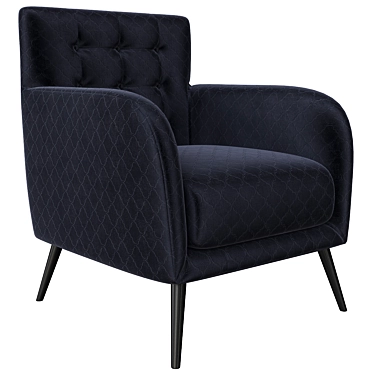 Elegant Fabric Armchair: Roche Bobois Sofia 3D model image 1 