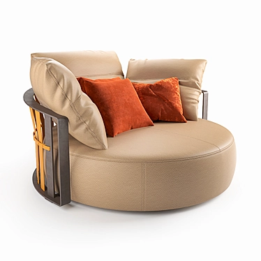 Luxury Scarlett Sofa 3D model image 1 