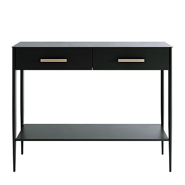 Modern Metalwork Console 3D model image 1 