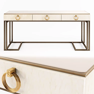 Elegant Wood Console Table: Cantori VOYAGE 3D model image 1 