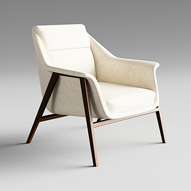 Sleek & Stylish Armchair from Barcelona 3D model image 1 