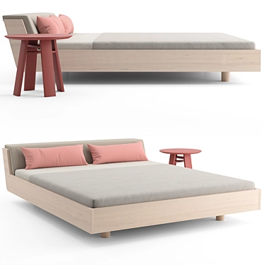 Zeitraum Fusion Bed: Elegant and Modern 3D model image 1 