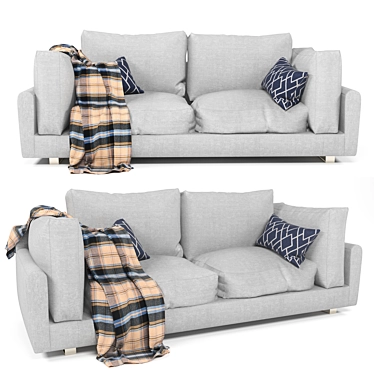 Modern Corona Sofa: Comfort & Style 3D model image 1 