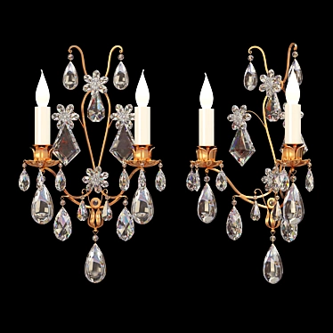 Glamorous Bagues Paris Wall Sconce 3D model image 1 