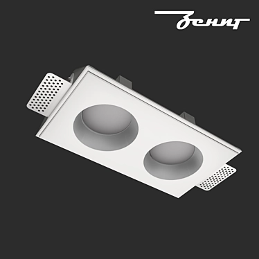 Zenit STP Twin Recessed Light 3D model image 1 