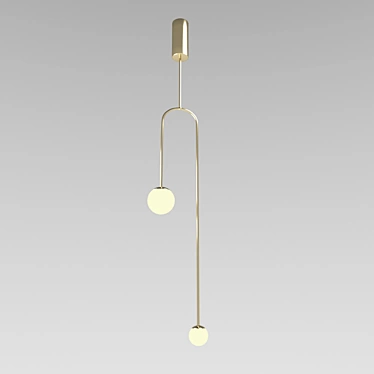 Inodesign Mobile 7 Gold Pendant Light 3D model image 1 