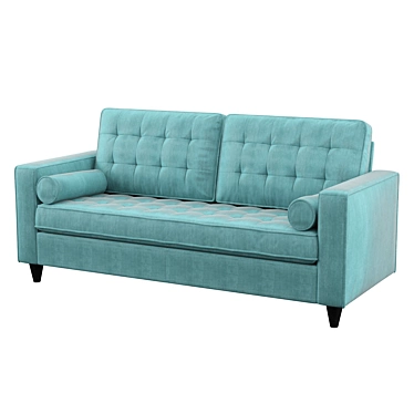 Cozy Convertible Sofa 3D model image 1 