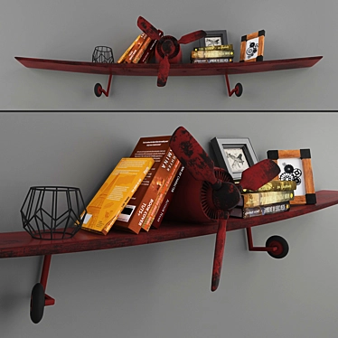 Aviator Loft Bookshelf 3D model image 1 