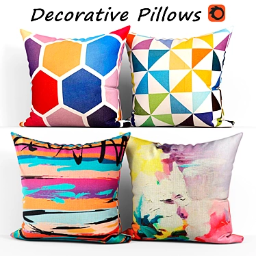 Elegant Decor Pillow Set 3D model image 1 