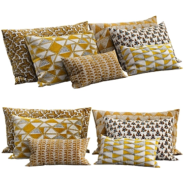 Elegant Cushion Covers: Exquisite Décor 3D model image 1 