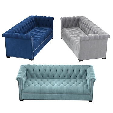 Cozy Comfort Sofa 3D model image 1 