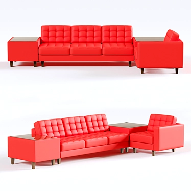 Cosmo 4-Seater Sofa: Modern Comfort for Your Home 3D model image 1 
