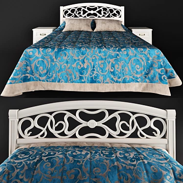 Tiffany Shatura Bed Set 3D model image 1 