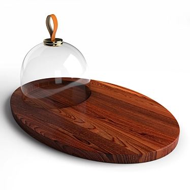 Elevate: Prospect Glass Dome Serving Board 3D model image 1 