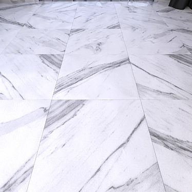 Elegant Marble Floor Tiles 3D model image 1 