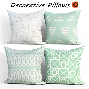 Decorative Pillow Set - BLUETTEK 3D model image 1 