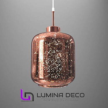 Alacosmo Rose Gold Pendant: Lumina Deco Elegance 3D model image 1 