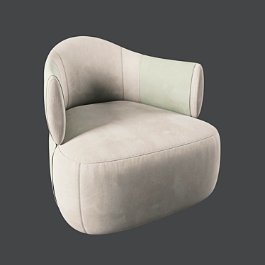 Modern Larzia Armchair: Stylish and Comfortable 3D model image 1 