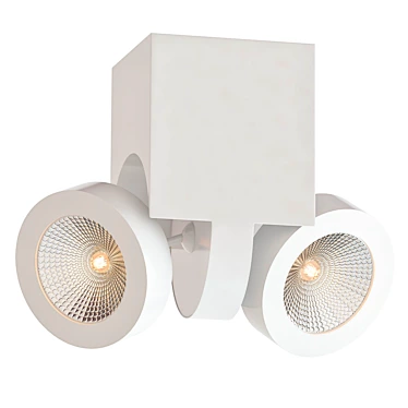 Dual LED Spotlights 3D model image 1 