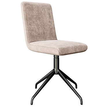 Riva 1920 Materia Soft: Swivel Chair with Contemporary Elegance 3D model image 1 