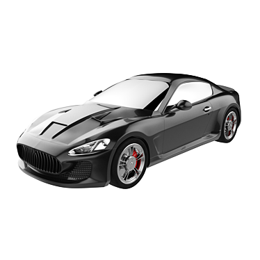 Sleek 2013 Maserati GranTurismo: Detailed 3D Model 3D model image 1 
