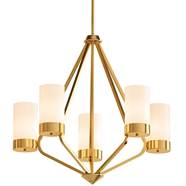 Elevate Collection Bronze Chandelier 3D model image 1 